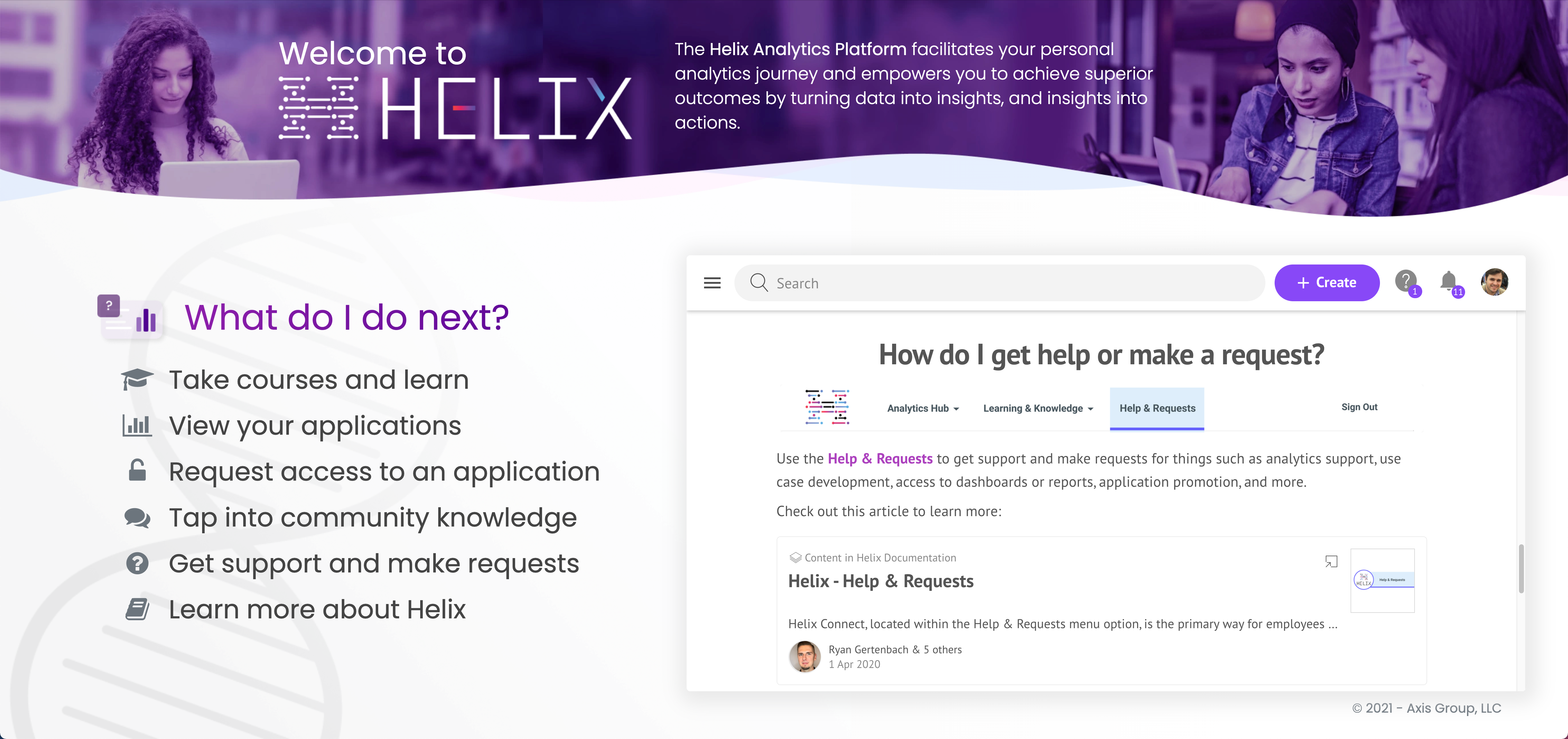Helix Engineering Software HELIX - Product Page - Analytics Enablement